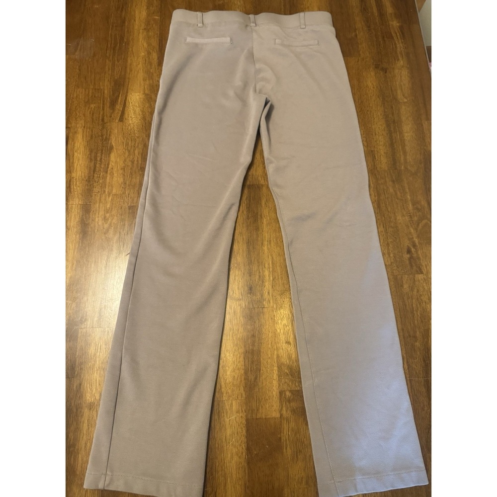 Betabrand Women's Taupe Dress Pant Yoga Pants Straight Pockets L Long - Picture 5 of 5